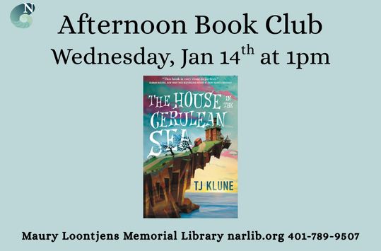 Afternoon Book Club Jan 14 at 1pm