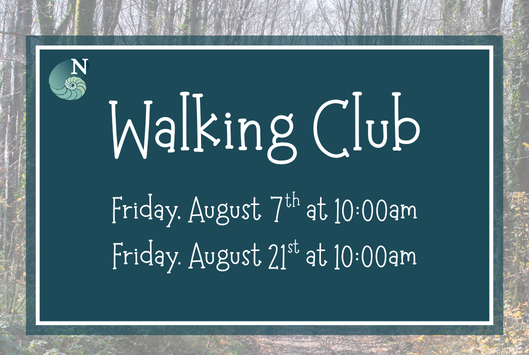 Walking Club August 21 at 10am