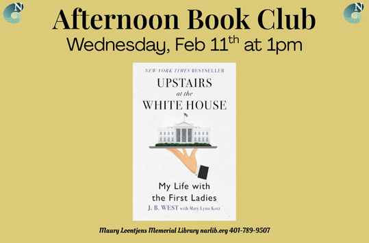 Afternoon Book Club Feb 11th at 1pm
