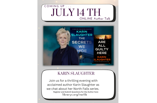 Virtual Author Event with Karin Slaughter