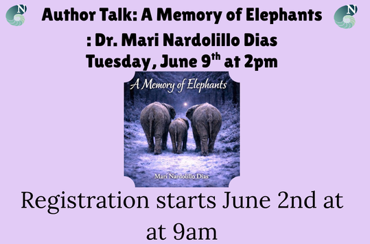 Author Talk: Dr. Mari Dias Tuesday June 9 2pm