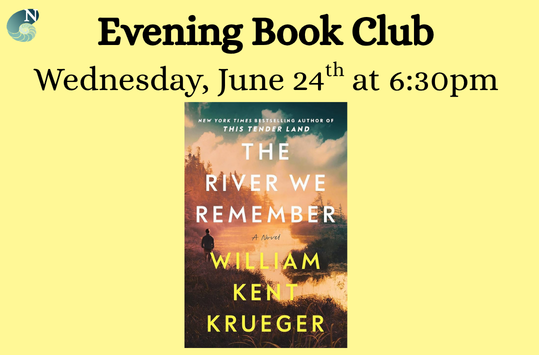Evening Book Club Wednesday June 24 at 6:30 pm