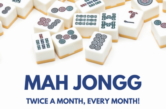 Library Mah Jongg  Tuesday, Oct 4 at 2pm 