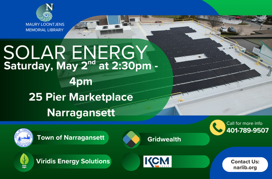 Solar energy Party Saturday May 2 at 2:30pm