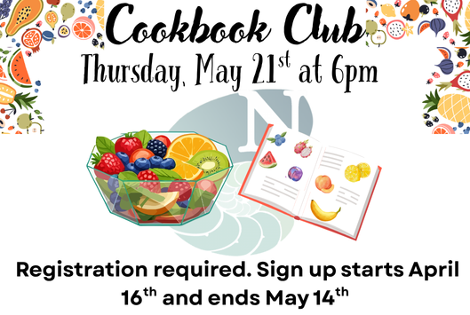 Cookbook Club: Fruit Thursday May 21 at 6pm
