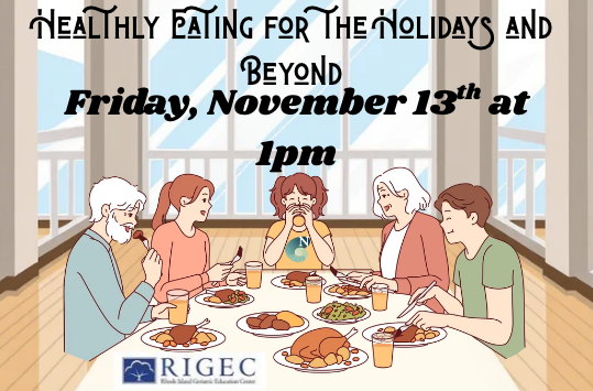 Healthy Eating for the Holidays and Beyond with Sheryl Friday Nov 13 at 1pm