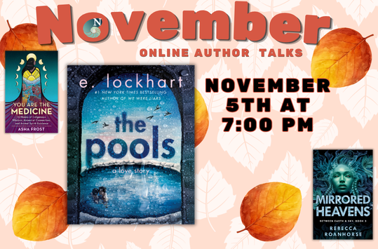 Virtual Author Event: E. Lockhart Nov 5 at 7pm