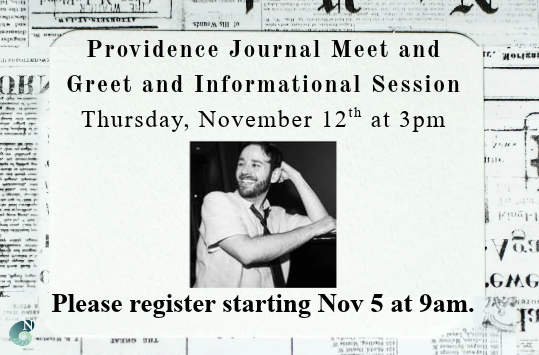 ProJo Meet and Greet Thurs Nov 12 at 3pm