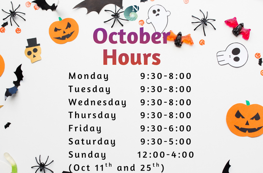 Oct Library Hours