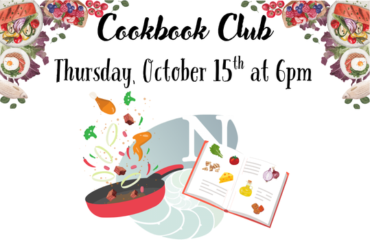 Cookbook Club Thursday Oct 15 at 6pm