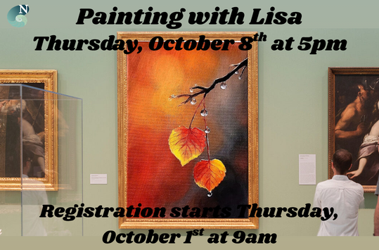 Painting with Lisa F. Oct 8 at 5pm.