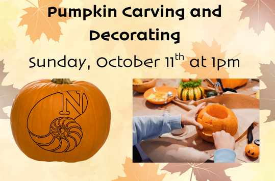 Pumpkin Carving and Decorating Sunday Oct 11 at 1pm