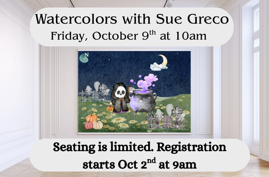 Watercolors with Sue Friday Oct 10am