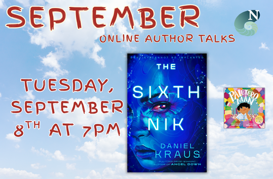 Virtual Author Event: Daniel Kraus Tuesday Sept 7 at 7pm