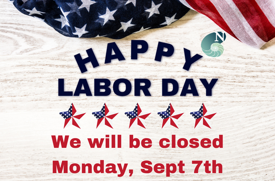 The Library will be closed Monday Sept 7 for Labor Day
